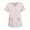 Light pink #001, variant on Valentine Day Nursing Scrubs Womens V Neck Cute Love Heart Print Scrub Tops Short Sleeve Plus Size Quick Dry Uniforms with Pockets Khaki 3XL