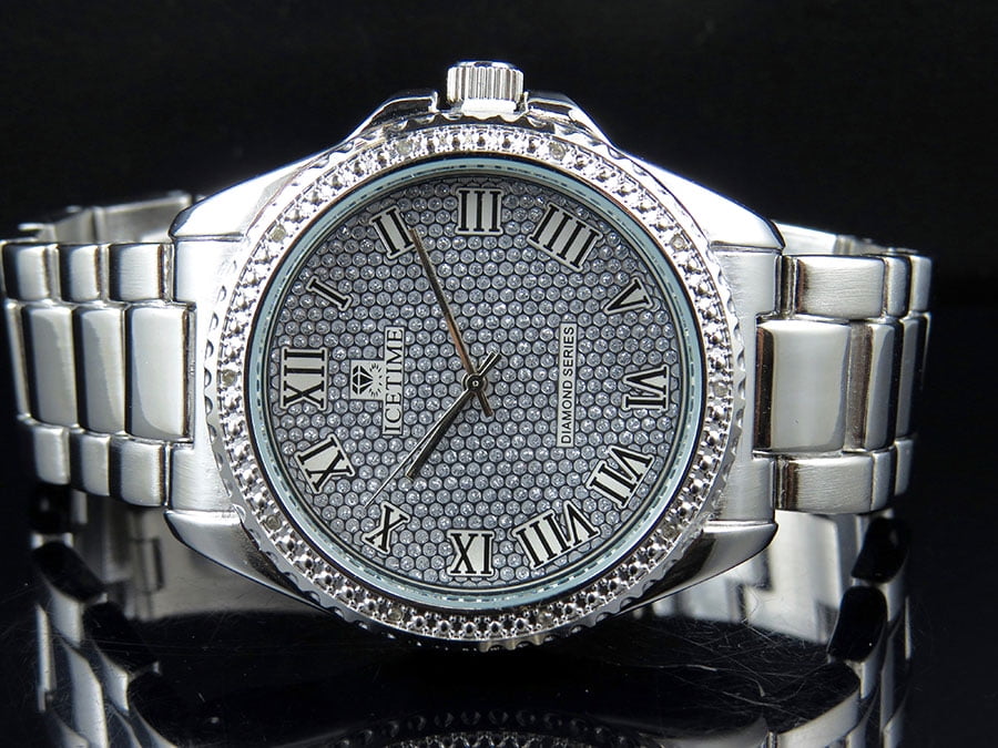 ice time men's diamond watch