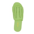 thumbnail image 3 of XYD Women Clog Platform Heels Mules Open Toe Woven Sandals Backless Summer Retro Outing Weekend Shoes Size 7 Green, 3 of 4