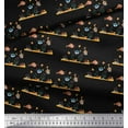 thumbnail image 3 of Soimoi Polyester Crepe Fabric Coral & Fish Ocean Print Fabric by The Yard 42 Inch Wide, 3 of 3