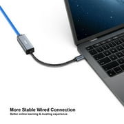 BENFEI USB-C to Ethernet Adapter, USB Type-C (Thunderbolt 3/4) to RJ45 Gigabit Ethernet LAN Network Adapter