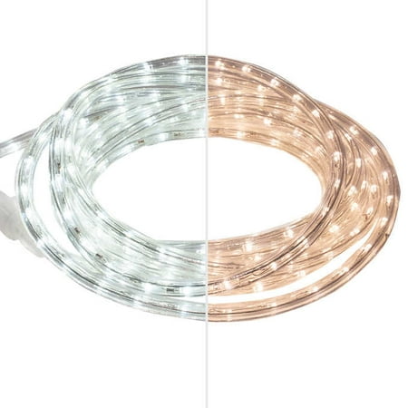 sterno home 5 48m 18 ft white led rope light walmart sterno home led rope light