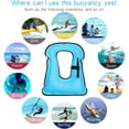 thumbnail image 3 of Inflatable Snorkel Diving Swimming Scuba Vest Jacket Life Jacket Vest  for Snorkeling Surfing Boating Swimming for Adult Youth Kids, 3 of 18