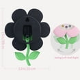 thumbnail image 4 of Unique Bargains 1pc Flower Design Colorful Numbers Wall Clock 15" x 12" x 2.8" Red, 4 of 5