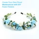 thumbnail image 4 of Uxcell 504pcs Cabezas de Rosa de Espuma 1" Flores Artificiales a Granel Sin Tallo con Hojas Perlas Diamantes para Manualidades DIY, Azul Oscuro, 4 of 5