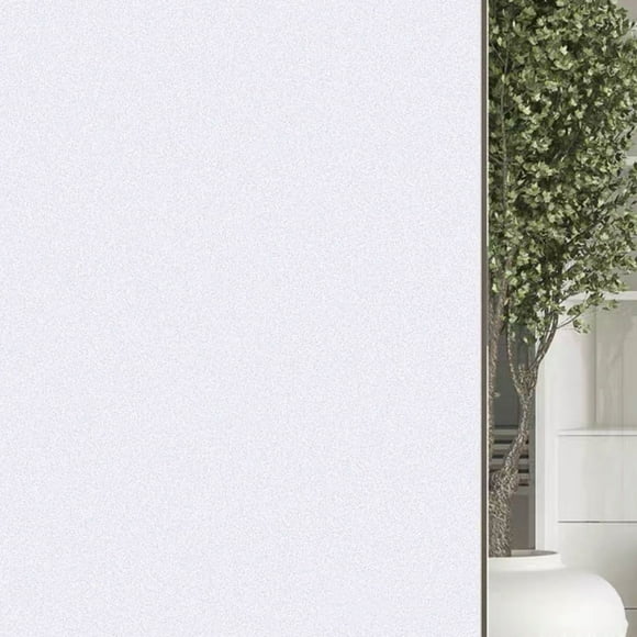 Window Privacy Film Frosted Glass Window Film Heat Blocking Window Non Adhesive Static Cling Removable Frosting