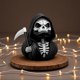 thumbnail image 3 of Gothic Grim Reaper Duck Statue - Death Scythe Duck Mini Skull Skeleton Figurine for Halloween Decor Home & Desktop, 3 of 4