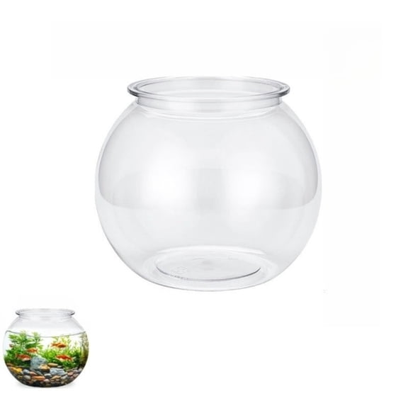 Small Fish Bowl 28oz Plastic Ivy Bowls for Home Decorations 1pack(4.92×3.94in)