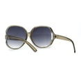 thumbnail image 2 of Womens Extra Oversized Round Designer Fashion Exposed Lens Butterfly Sunglasses Slate Smoke, 2 of 4
