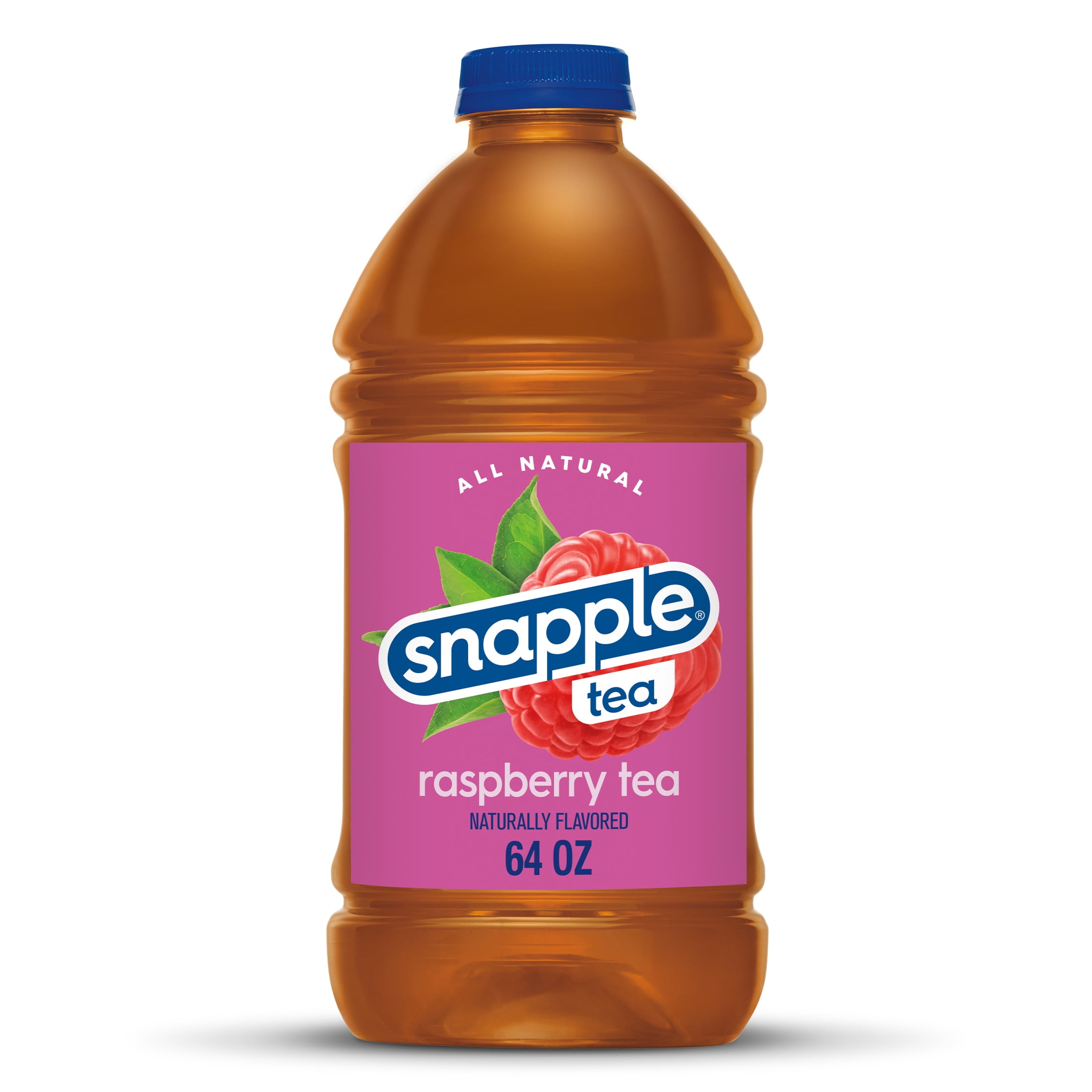 (2 pack) Snapple All Natural Raspberry, Iced Bottled Tea Drink, 64 fl oz