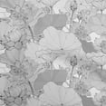 thumbnail image 1 of oneOone Rayon Gray Fabric Asian Japanese Floral Fabric For Sewing Printed Craft Fabric By The Yard 56 Inch Wide, 1 of 5