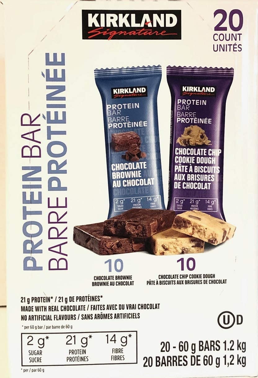 Protein Bars Cookie Dough and Chocolate Brownie 20count
