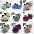 thumbnail image 2 of Mimigo Womens Luxury Real Raccoon Fur Slides Slippers Furry Sliders Fashion Flat Soles Soft Summer Flip Flop Sandals zhangyuxiang LED, 2 of 2