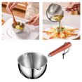 thumbnail image 2 of Butter Warmer Stainless Steel Milk Coffee Warmer With Wooden Handle Stovetop Butter Melting Pot With Pour Spouts For Food Warmer Chocolate Melting Cooking Utensils Home Decor, 2 of 7
