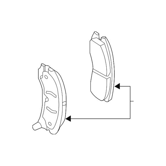 Genuine OE GM Brake Pads 22825195