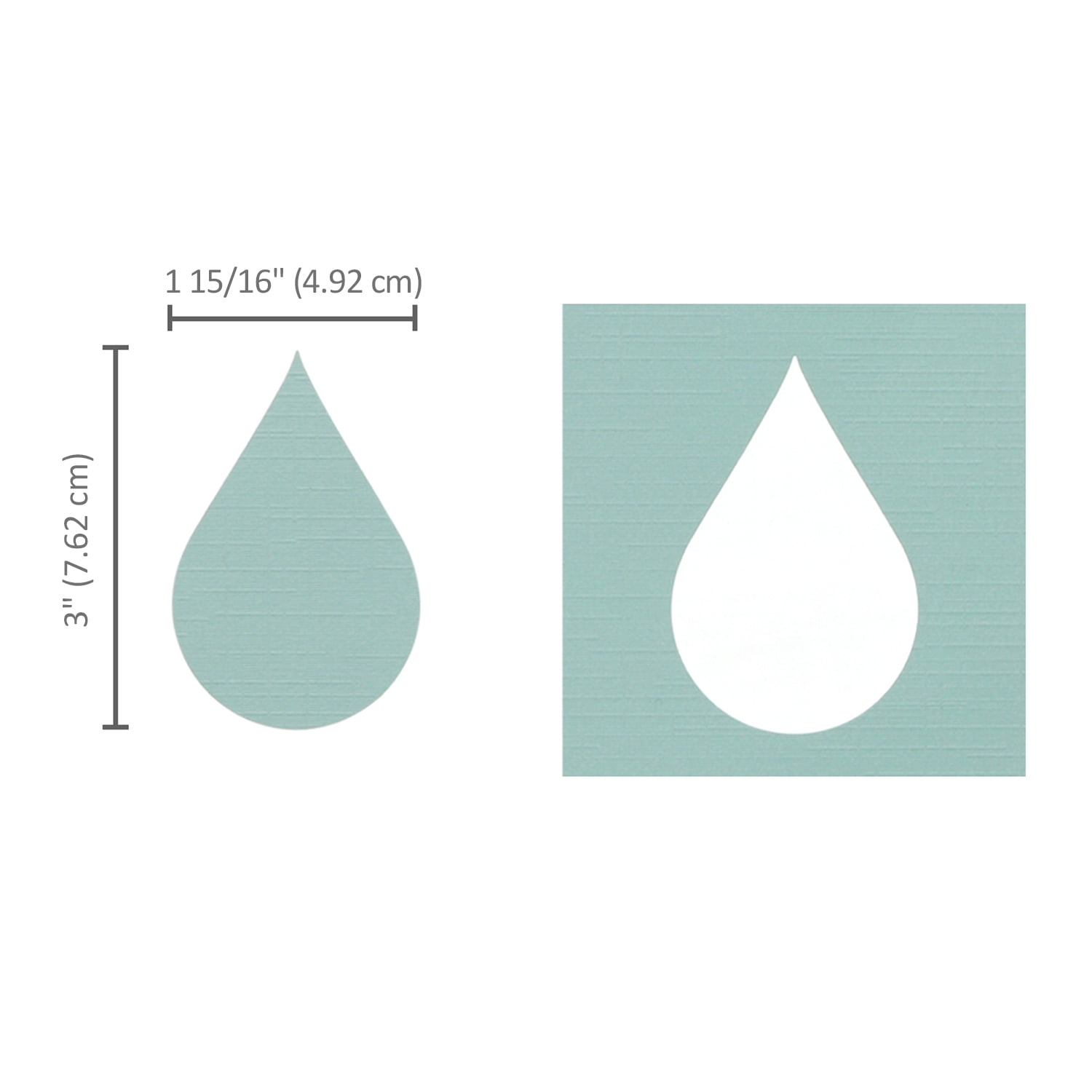 Bira Craft 3 inch Tear Drop Droplets Lever Action Craft Punch for Paper Crafting Scrapbooking