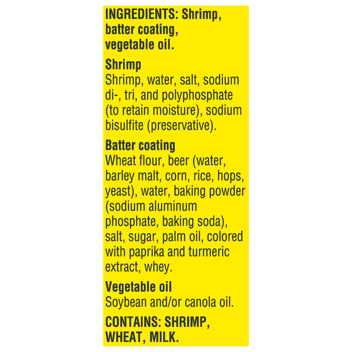 Gorton’s Beer Battered Whole Shrimp, Battered Tail-On Shrimp, Frozen, 9 Ounce Package