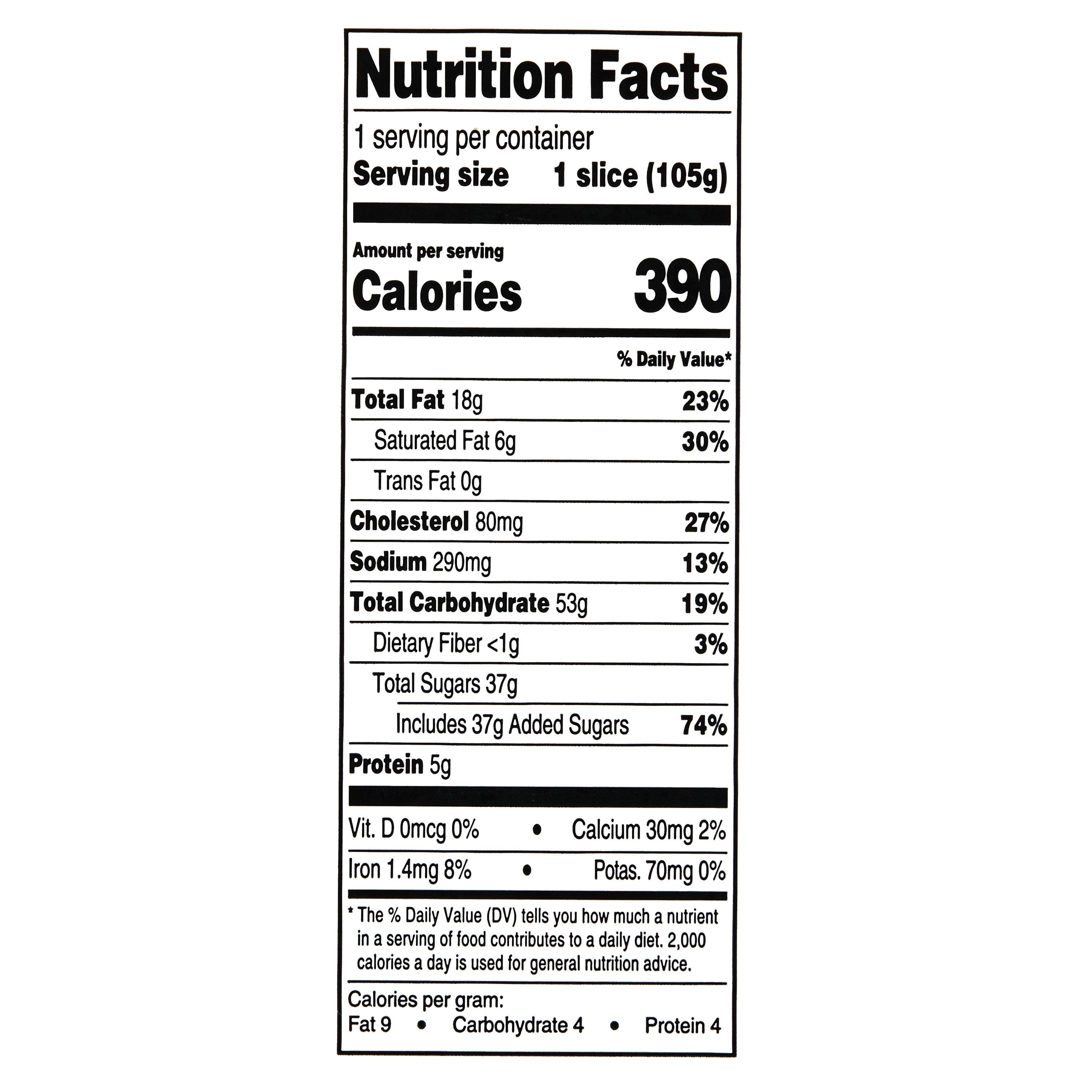 Marketside Individually Wrapped Iced Lemon Baked Cake, 3.7 oz, 1 Count