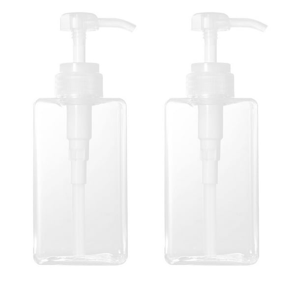 Voiceine 2PCS Pla- stic Press Pump Bottle Foaming Dispenser Refillable Empty Container for Makeup Shampoo Toiletries Lotion