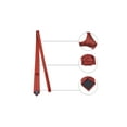 thumbnail image 3 of INSPIRE CHIC Men's Solid Color Narrow Stripes Necktie Graduation Suit Formal Ties Red, 3 of 5