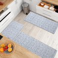 thumbnail image 3 of Washable Non Slip Kitchen Rugs Set of 3,Boho Moroccan Geometric 3 Piece Kitchen Mats for Floor,Absorbent Carpet for Kitchen,Soft Low Pile Kitchen Runner Rug for Sink,Laundry,Grey, 3 of 6