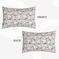 thumbnail image 2 of Goofa Cute Baseball Print Plush Throw Pillow Case, Soft Velvet with Hidden Zipper, Decorative Cushion Cover for Sofa, Bed, Car, and Home Décor-16"x24", 2 of 6