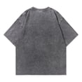 thumbnail image 2 of American Style Retro Heavyweight Solid Color Short Sleeved T-shirt Men Women Summer Street Trendy Washed Old Oversized Clothes, 2 of 4