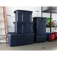 thumbnail image 6 of Rubbermaid 3 Gal Stackable Storage Container, Dark Indigo Metallic (12 Pack), 6 of 10