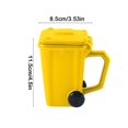 thumbnail image 3 of Ceramic Trash Can Shaped Mug with Lid, 3D Mugs, Funny Recycling Bin Coffee Mug, Novelty Drinking Mugs for Dining Room Teachers Office Restaurant Kitchen, 3 of 9