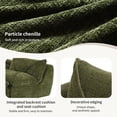 thumbnail image 5 of 116" Oversized Modular Sectional Sofa, Chenille Cloud Couch with Movable Ottoman, 4 Seat L-Shaped Sofa with Double Layer Support, No Assembly Required, Green, 5 of 8