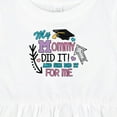 thumbnail image 4 of Inktastic My Mommy Did It and She Did It for Me with Graduation Cap Girls Baby Dress, 4 of 5
