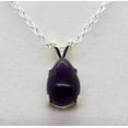 thumbnail image 6 of Natural 10x7mm Pear Amethyst Necklace, 6 of 7