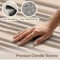 thumbnail image 6 of ODIKA 4'x6' Brown Beige Striped Modern Design Washable Area Rug Contemporary Patterned Aesthetic Pet Friendly, Non-Shedding for Bedroom, Reading Nook, 6 of 7