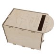 thumbnail image 4 of Exquisite Handcrafted Wooden Wedding Mailbox With Lock Key, Vintage Postal Style, Durable Plywood Construction, 4 of 8