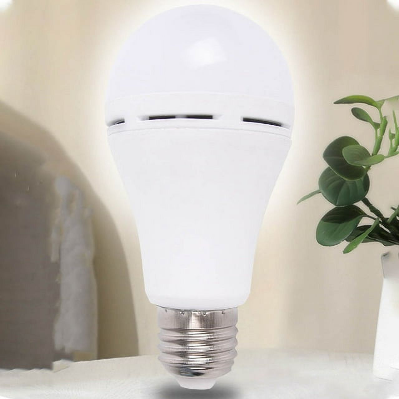 iFCOW 4pcs Rechargeable Emergency LED Light 12W E27 Base,for Power Outages Emergency Use