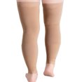 thumbnail image 4 of Plus Size 1 Pair Women Men Compression Stockings Compression Socks Stress Relief Sports Socks Flesh 6XL, 4 of 6