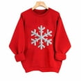 thumbnail image 4 of Christmas Sweatshirts for Women Fashion Xmas Printed Shirt Merry Christmas Tops Casual Funny Holiday Long Sleeve Outfits Crewneck Sweatshirt Pullover Top, 4 of 6