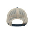 thumbnail image 2 of The Game  Pigment-Dyed Trucker Cap, Navy & Stone - Adjustable, 2 of 5