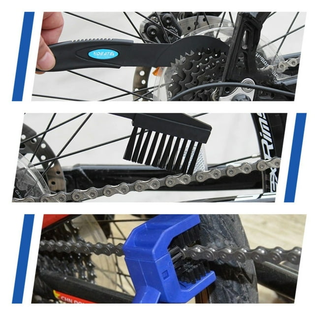Riforla Portable B.ic.ycle Chain Cleaner Kit with Brush Maint.enance Tools & Accessories for Easy Cleaning & Mainte.nance Orange