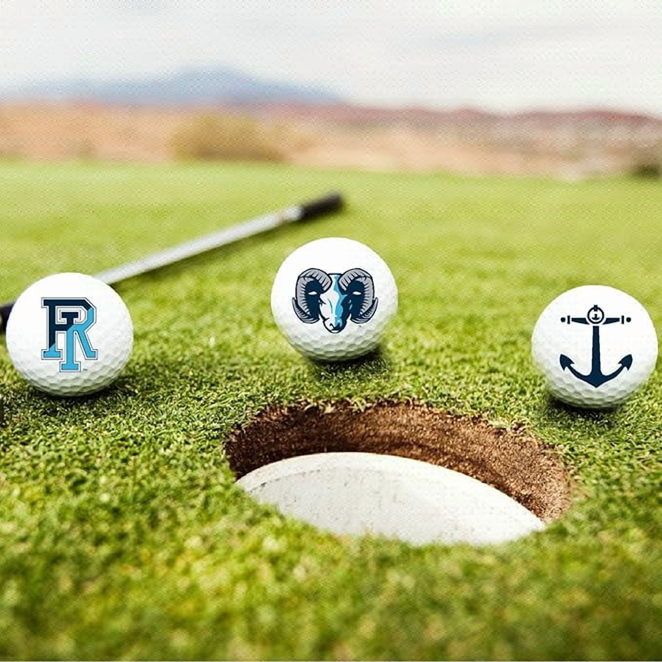 The University of Rhode Island Rams Logo Edition Officially Licensed NCAA Taylormade Distance+ Golf Balls 12-Pack (Dozen)