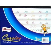 DDI 1892883 CURSIVE WRITING PAD - 50 Sheets - 10" x 8" Case of 48