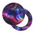 thumbnail image 7 of Bar Stool Covers Round, Cosmic Cat Psychedelic Journey Bar Stool Cushion Covers Seat Cushion With Elastic Bands, Chairs Covers For Kitchen Dining Room 12-14 Inch, 7 of 7