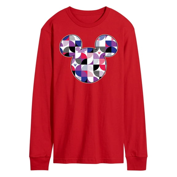 Mickey & Friends - Mickey Mouse Geometric Logo - Men's Long Sleeve T-Shirt