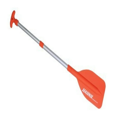SeaSense Telescopic Mini Paddle, 22"-42", Corrosion Resistant Aluminum, Safety Orange