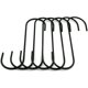 thumbnail image 1 of PIX-LINK Ganchos colgantes negros en forma de S de 6,5 pulgadas, ganchos tipo S de gran resistencia para colgar objetos pesados y herramientas de jardín, juego de 6 PIX-LINK Gancho, gancho pegajoso, 1 of 6