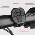 thumbnail image 3 of Turn Signal Light 100lm Remote Control Warning Light Waterproof Bicycle Taillight IPX4 Waterproof Rechargeable Bike Warning Light, Red, 3 of 9