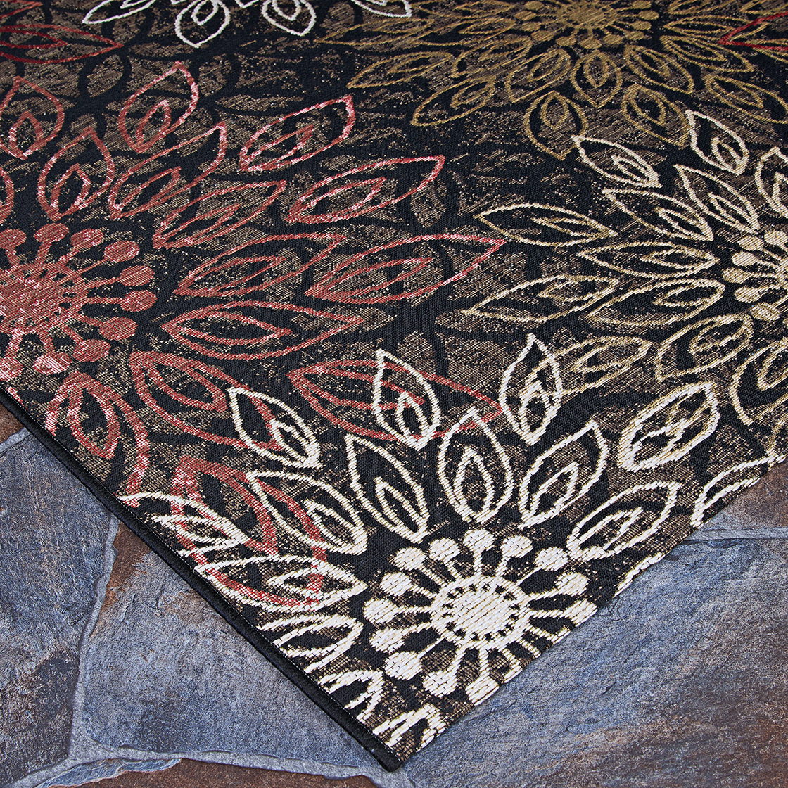 Couristan 8.5' x 13' Multi-color Floral Outdoor Rug