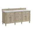 thumbnail image 6 of James Martin Vanities 72" Double Vanity, Whitewashed Oak w/ 3 CM White Zeus Quartz Top, 6 of 15