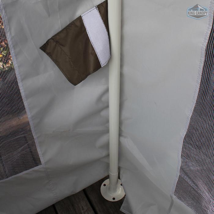 King Canopy Garden Party Backyard Gazebo 13'x13' 4-Leg, Caramel Crème