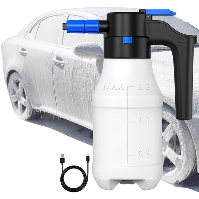 Lefu Electric Car Foam Sprayer With USB 1.5 Liters Car Wash Kit Foam Pump Sprayer